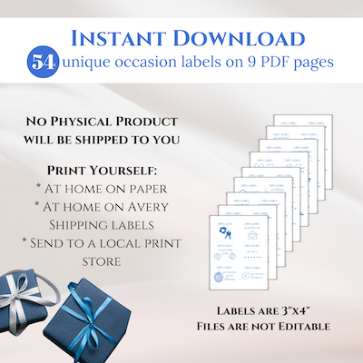 54 Open When Labels for college available at shop.positivelysquaredaway.com