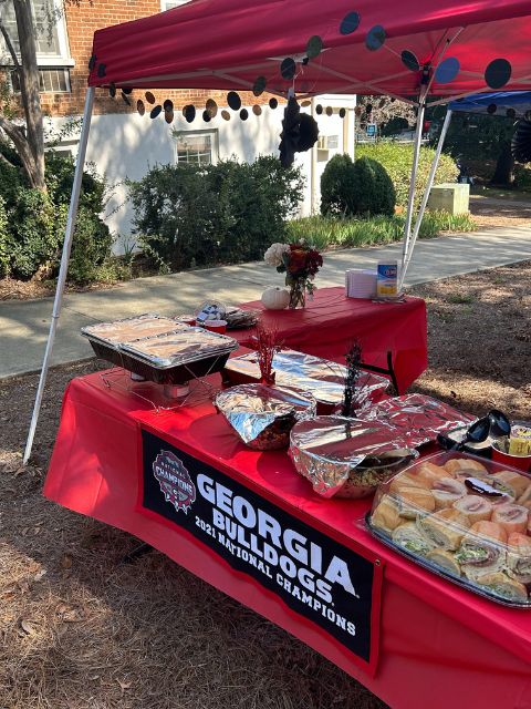 Decorated College Football Tailgate Food