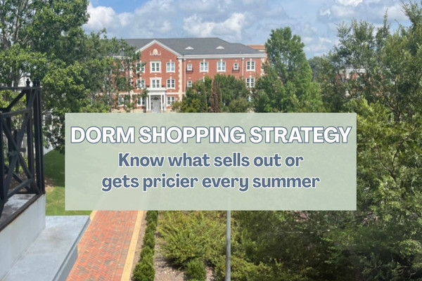 how to time your dorm shopping strategy