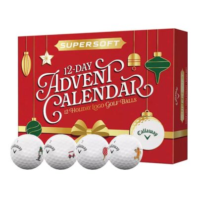 Advent calendar with golf balls