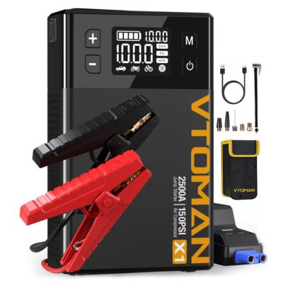 Porable Jump Start Charging Block and Air Compressor For Every Car