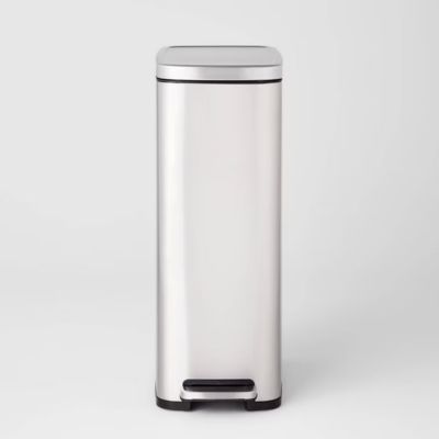Slim Stainless Kitchen Trash Can
