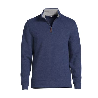 3_4 Zip Sweater in Blue Heather