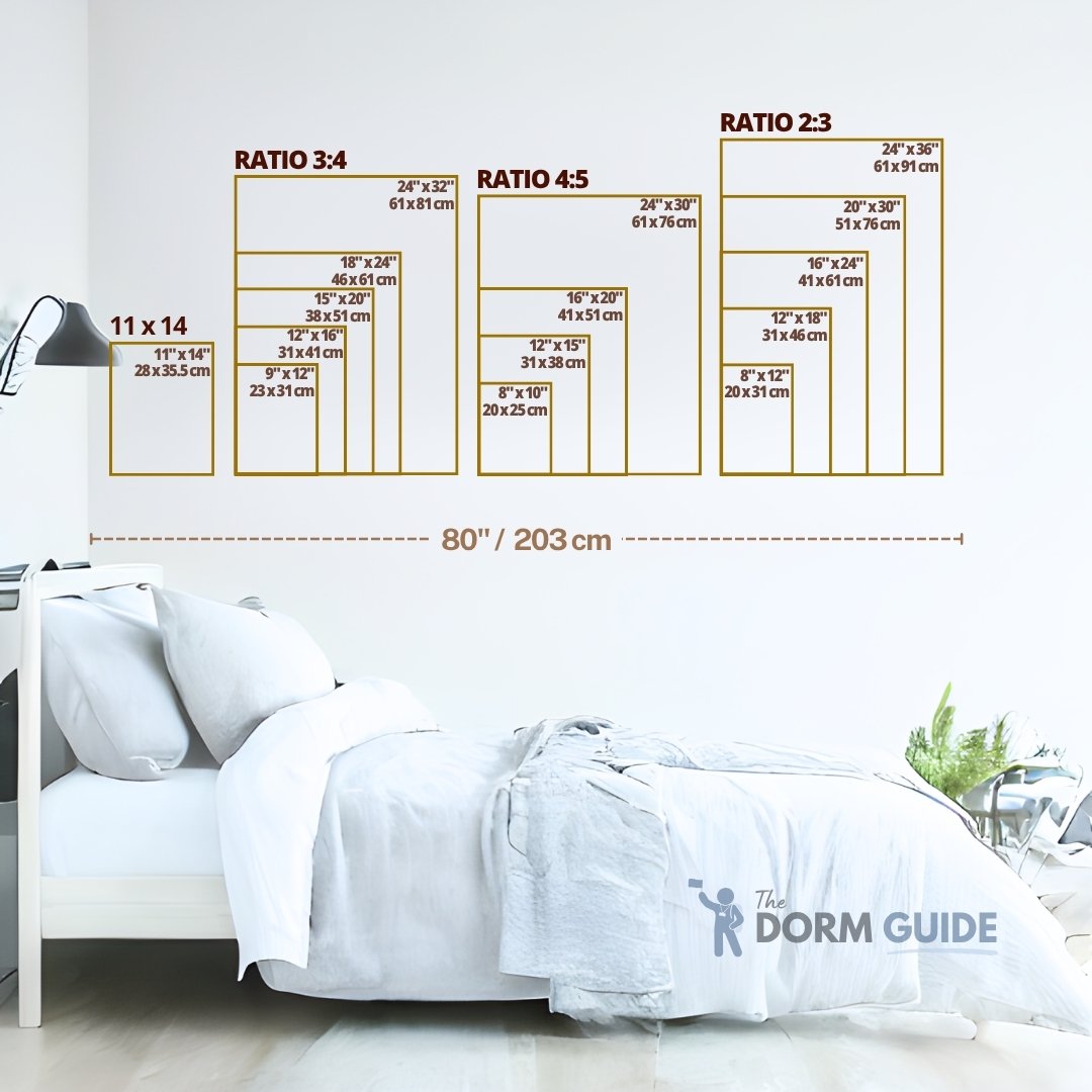 best size wall art for dorm rooms