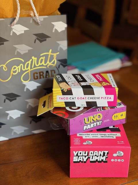 Stack of Grad Gift card Games