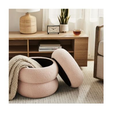 round dorm storage ottoman that you can stand on